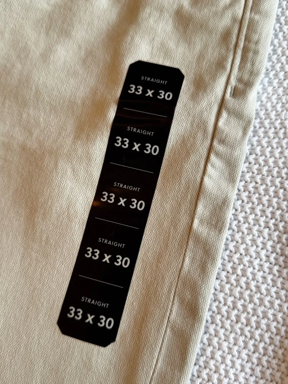 J. CREW Garment Dye Straight Jeans in Light Cream
